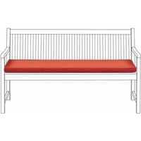 Beliani - Auflage für Gartenbank 160 cm Rot Polyester mit Befestigungsbändern und Reißverschluss Gartenausstattung Sitzkissen - Rot von BELIANI
