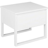 Nachttisch Weiß Kiefernholz 43 x 50 x 41 cm Modern Elegant Pratkisch Schlafzimmer - Weiß von BELIANI