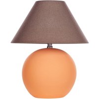 Tischlampe Orange Keramiksockel Leinenschirm 41 cm Textiltrommel Nachttisch Wohnzimmer Schlafzimmer Beleuchtung Traditionell Tischlampe Orange Keramiksockel Leinenschirm 41 cm Textiltrommel Nachttisch Wohnzimmer Schlafzimmer Beleuchtung Traditionell von BELIANI