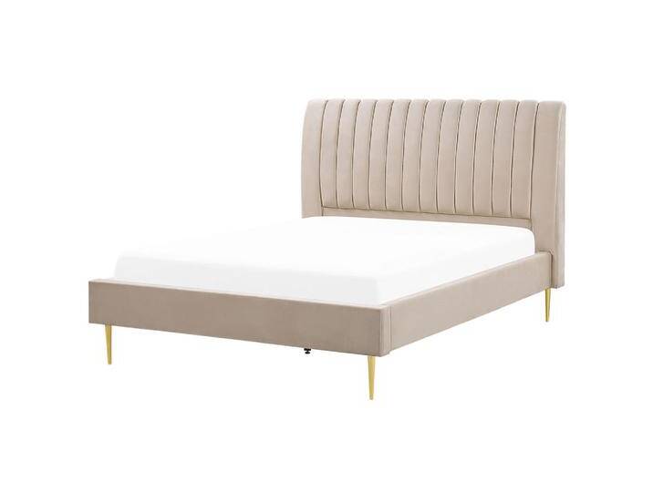 Beliani POLSTERBETT, Beige, 140x200 cm, Schlafzimmer, Betten, Polsterbetten von BELIANI