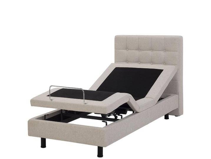 Beliani POLSTERBETT, Beige, 90x200 cm, Schlafzimmer, Betten, Polsterbetten von BELIANI