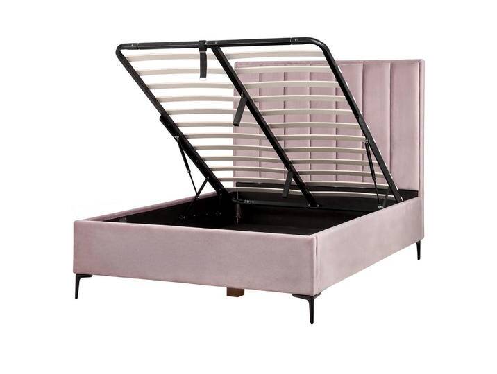 Beliani POLSTERBETT, Pink, 140x200 cm, Schlafzimmer, Betten, Polsterbetten von BELIANI