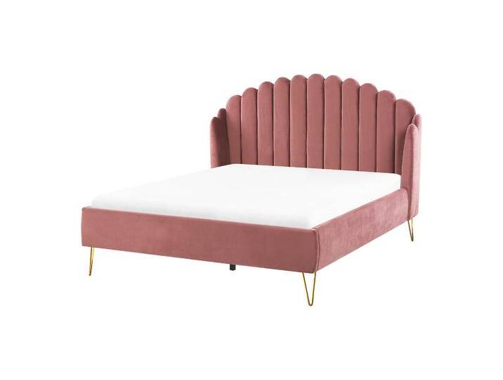 Beliani POLSTERBETT, Pink, 140x200 cm, Schlafzimmer, Betten, Polsterbetten von BELIANI