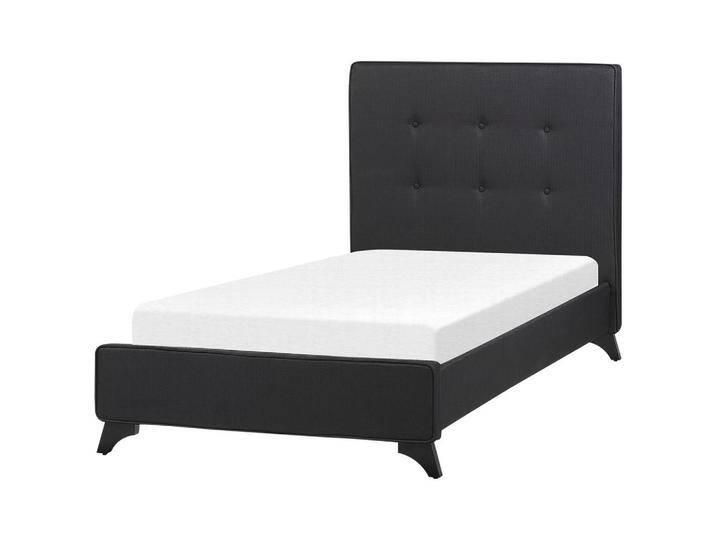 Beliani POLSTERBETT, Schwarz, 90x200 cm, Schlafzimmer, Betten, Polsterbetten von BELIANI