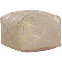 Beliani - Pouf Beige Jutestoff 67 x 67 cm Sitzpouf Wohnzimmer Salon Beliani - Pouf Beige Jutestoff 67 x 67 cm Sitzpouf Wohnzimmer Salon von BELIANI