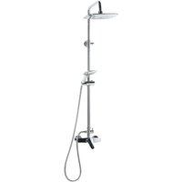 Duschsystem Silber 115 cm mit Kopf und Handbrause aus Stahl mit breitem Duschkopf Verchromtes Set Modernes Design Duschsystem Silber 115 cm mit Kopf und Handbrause aus Stahl mit breitem Duschkopf Verchromtes Set Modernes Design von BELIANI