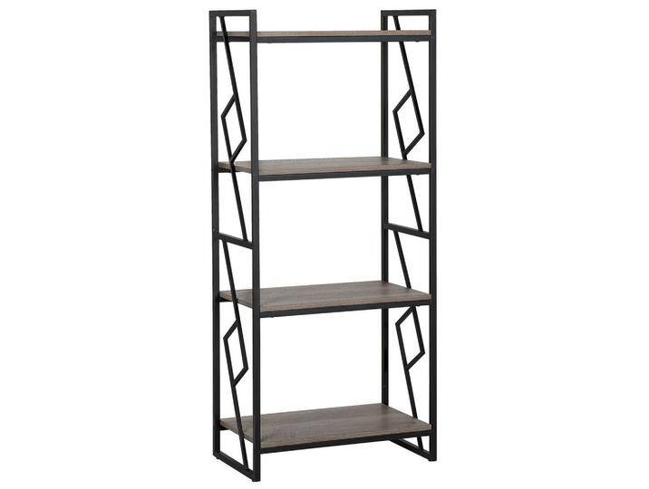Beliani REGAL, Dunkelbraun, 4 Fächer, 64x143x40 cm, Wohnzimmer,, Beliani REGAL, Dunkelbraun, 4 Fächer, 64x143x40 cm, Wohnzimmer,, von BELIANI