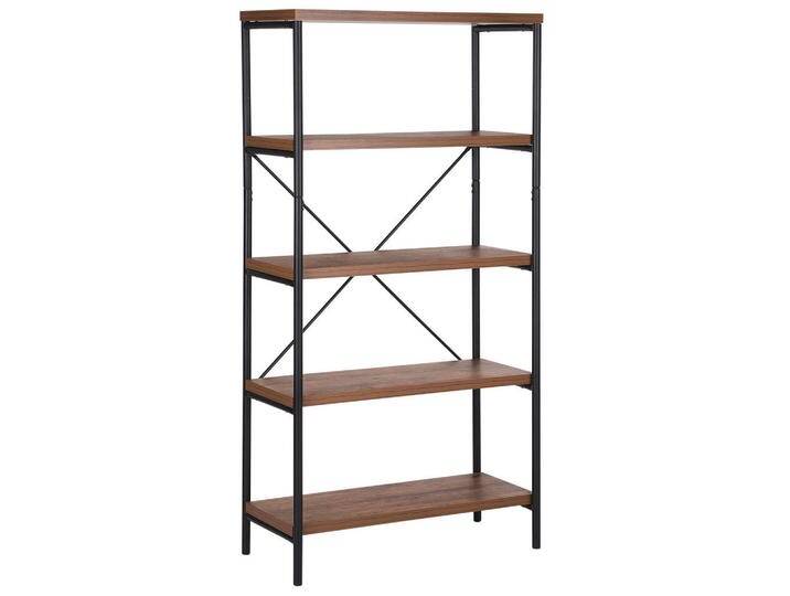 Beliani REGAL, Dunkelbraun, 4 Fächer, 80x160x36 cm, Wohnzimmer,, Beliani REGAL, Dunkelbraun, 4 Fächer, 80x160x36 cm, Wohnzimmer,, von BELIANI