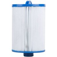 Filter für Jacuzzi Blau und Weiß Kunststoff rund 15x15x25 cm Spa Whirlpool Ausstattung Zubehör Wasserpflege Filteraustausch Filterkartusche - Weiß von BELIANI