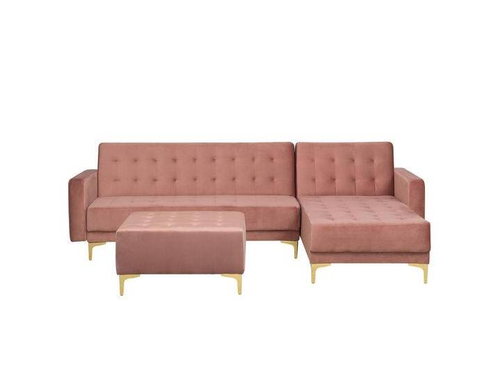 Beliani SCHLAFSOFA, Pink, 4-Sitzer, L-Form, 267x168 cm, Wohnzimmer, Sofas & Couches, Wohnlandschaften, Ecksofas Beliani SCHLAFSOFA, Pink, 4-Sitzer, L-Form, 267x168 cm, Wohnzimmer, Sofas & Couches, Wohnlandschaften, Ecksofas von BELIANI