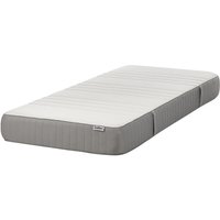 Schaumstoffmatratze Hart Weiß u. Grau Memory Schaum 90x200 cm 20 cm Hoch mit Abnehmbarem Bezug Reißverschluss 7 Zonen Matratze für Einzelbett von BELIANI