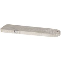 Servierbrett Hellbraun Mangoholz Antik-Optik Rechteckig 41x12 cm mit Griffloch Rustikaler Stil Kuchenplatte Kuchenbrett Käseplatte Wurstplatte von BELIANI