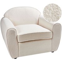 Sessel Hellbeige Stoffbezug Bouclé Breite Armlehnen Sitzfläche Dicke Sitzkissen Modern Wohnzimmer Ausstattung Polstersessel Stoffsessel Sessel Hellbeige Stoffbezug Bouclé Breite Armlehnen Sitzfläche Dicke Sitzkissen Modern Wohnzimmer Ausstattung Polstersessel Stoffsessel von BELIANI