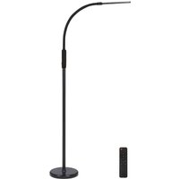 Steh-/Tischlampe led Schwarz Metall und Kunststoff 174 cm Dimmbar Verstellbar Klemmbar mit Fernbedienung Touch-Schalter Langes Kabel Bogenlampe von BELIANI