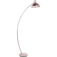 Stehlampe Kupfer Metall 155 cm verstellbarer Schirm Kabel mit Schalter Bogenlampe Industrie Design - Kupfer von BELIANI
