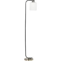 Stehlampe Schwarz / Messingfarben aus Metall Glas 150 cm Hoch Modern Elegant für Wohnzimmer Schlafzimmer Flur - Schwarz von BELIANI
