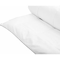 Bettdecke Weiß Mikrofaser und Japara Baumwolle 135 x 200 cm Warm für Winter Monochromatisch Steppdecke Steppbett mit Paspel Schlafzimmer - Weiß von BELIANI