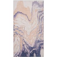 Beliani - Teppich Beige mit Grau 80 x 150 cm Kurzflor Abstrakt Bedruckt Rechteckig Extravagantes Design Beliani - Teppich Beige mit Grau 80 x 150 cm Kurzflor Abstrakt Bedruckt Rechteckig Extravagantes Design von BELIANI