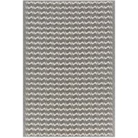 Teppich Grau Polypropylene 120 x 180 cm Outdoor u. Indoor mit modernem Muster Rechteckig Kurzflor Gartenaccessoires Terrasse Balkon Wohnzimmer von BELIANI