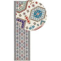 Teppich Läufer Mehrfarbig Stoff Rechteckig 80 x 300 cm Kurzflor Orientalisches Muster Rutschfest Maschinengewebt für Fußbodenheizung Flur Diele Teppich Läufer Mehrfarbig Stoff Rechteckig 80 x 300 cm Kurzflor Orientalisches Muster Rutschfest Maschinengewebt für Fußbodenheizung Flur Diele von BELIANI