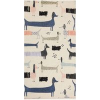 Beliani - Teppich Mehrfarbig Baumwolle 80 x 150 cm Rechteckig Tiermotiv Hundemotiv Modern Kurzflor Kinderteppich Spieltepich Kinderzimmer Jugendzimmer von BELIANI