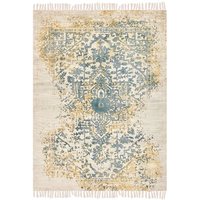 Beliani - Teppich Beige Viskose 160 x 230 cm Rechteckig Orientalisches Muster Boho Wohnzimmer Schlafzimmer Flur Wohnküche Esszimmer Orientteppich von BELIANI