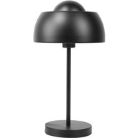 Tischlampe Schwarz Metall 44 cm runder Schirm Kabel mit Schalter Industrie Look - Schwarz von BELIANI