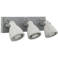 Beliani - Wandleuchte Grau Beton 3-flammig verstallbar Industrie Look Moderne Deckenleuchte Beliani - Wandleuchte Grau Beton 3-flammig verstallbar Industrie Look Moderne Deckenleuchte von BELIANI