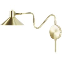 Beliani - Wandlampe Gold aus Metall Kegelform Verstellbar Glamour Style für Wohnzimmer Schlafzimmer Flur - Gold von BELIANI