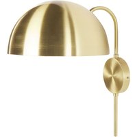 Beliani - Wandlampe Gold aus Metall Halbrundes Design Glamour Style für Wohnzimmer Schlafzimmer Flur - Gold von BELIANI