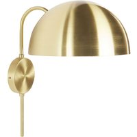 Beliani - Wandlampe Gold aus Metall Halbrundes Design Glamour Style für Wohnzimmer Schlafzimmer Flur von BELIANI