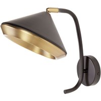 Beliani - Wandlampe Kupferfarben / Schwarz aus Eisen Industrial Style Modern Elegant für Wohnzimmer Schlafzimmer Flur - Schwarz von BELIANI