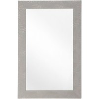 Beliani - Wandspiegel Grau 60 x 91 cm Kunststoff mit gemustertem Rahmen in Beton Optik Elegant Rechteckig Modern von BELIANI