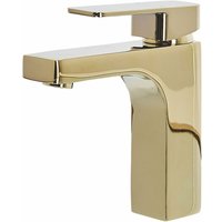 Beliani - Wasserhahn Gold aus Messing Badezimmer/ Armaturen/ Badarmaturen Klassischer Wasserhahn Modernes Design - Gold von BELIANI