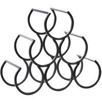 Beliani - Weinregal Schwarz Eisen Metall 26 x 28 x 13 cm für 6 Weinflaschen Industrial Style Modernes Design Weinständer für Küche Esszimmer von BELIANI