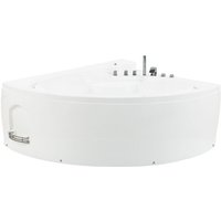 Beliani - Whirlpool-Badewanne 165 x 148 cm Eckmodell Farblichttheraphie Modern Beliani - Whirlpool-Badewanne 165 x 148 cm Eckmodell Farblichttheraphie Modern von BELIANI