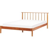 Bett Hellbraun Kiefernholz mit Lattenrost 140 x 200 cm Hohes Kopfteil Lamellenoptik Modern Skandi Design Schlafzimmer Ausstattung Möbel Bett Hellbraun Kiefernholz mit Lattenrost 140 x 200 cm Hohes Kopfteil Lamellenoptik Modern Skandi Design Schlafzimmer Ausstattung Möbel von BELIANI