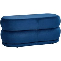 Bank ELLENDALE Samtstoff Marineblau von BELIANI