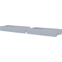 Bettschublade 2er Set Grau Kiefernholz auf Rollen Klassisch Skandi Bettschubkästen Bettschubladen Unterbettschublade Schlafzimmer Ausstattung Bettschublade 2er Set Grau Kiefernholz auf Rollen Klassisch Skandi Bettschubkästen Bettschubladen Unterbettschublade Schlafzimmer Ausstattung von BELIANI