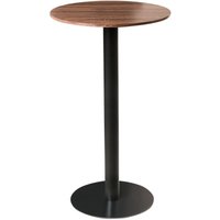 Bistrotisch für den Garten dunkelbraun und schwarz rund Platte 60 x 60 cm Metallgestell rustikal modern Bistrotisch für den Garten dunkelbraun und schwarz rund Platte 60 x 60 cm Metallgestell rustikal modern von BELIANI