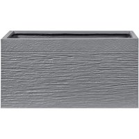 Blumentopf Grau 60x29x30 cm Lehm-Faser-Mischung und Glasfaser Rechteckig Modernes Design Garten Terrasse Balkon Ausstattung Accessories Deko Blumentopf Grau 60x29x30 cm Lehm-Faser-Mischung und Glasfaser Rechteckig Modernes Design Garten Terrasse Balkon Ausstattung Accessories Deko von BELIANI