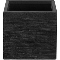 Blumentopf Schwarz aus Fiberglas 30 x 30 x 28 cm Quadratisch Modern Blumentopf Schwarz aus Fiberglas 30 x 30 x 28 cm Quadratisch Modern von BELIANI