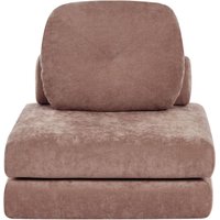 Bodensofa Braun aus Stoff 1-Sitzer mit Schlaffunktion Ausklappbar Kissen Modern für Wohnzimmer Schlafzimmer Kinderzimmer Gästezimmer Bodensofa Braun aus Stoff 1-Sitzer mit Schlaffunktion Ausklappbar Kissen Modern für Wohnzimmer Schlafzimmer Kinderzimmer Gästezimmer von BELIANI