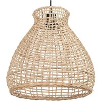 Beliani - Hängeleuchte Natürlich Hellbraun 127 cm Rattan geflochten Schirm glockenförmig für Wohn- Schlaf- und Esszimmer Modernes Design Boho Stil von BELIANI