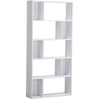 Bücherregal mit 5 Ebenen ORILLA 174 cm Weiß von BELIANI
