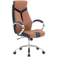 Bürostuhl Braun höhenverstellbar bequemer Drehstuhl Modernes Design von BELIANI