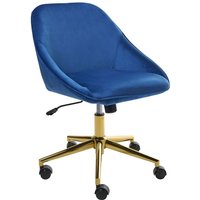 Schreibtischstuhl BARDSDALE Samtstoff Marineblau Schreibtischstuhl BARDSDALE Samtstoff Marineblau von BELIANI