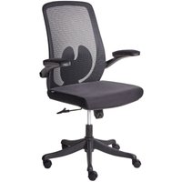 Beliani - Bürostuhl Schwarz Gitter Drehgestell Höhenverstellbar Lift-Up Armlehnen Modernes Heimbüro von BELIANI