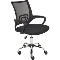 Beliani - Bürostuhl Schwarz aus Stoff Höhenverstellbar Drehbar Wipp Funktion Modernes Design Schreibtischstuhl Drehstuhl für Home Office Büro von BELIANI