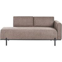 Chaiselongue Rechtsseitig Hellbraun Stoffbezug Leinenoptik mit Armlehne Schwarzes Metallgestell Modernes Design Liegesofa Recamière Longchair Chaiselongue Rechtsseitig Hellbraun Stoffbezug Leinenoptik mit Armlehne Schwarzes Metallgestell Modernes Design Liegesofa Recamière Longchair von BELIANI